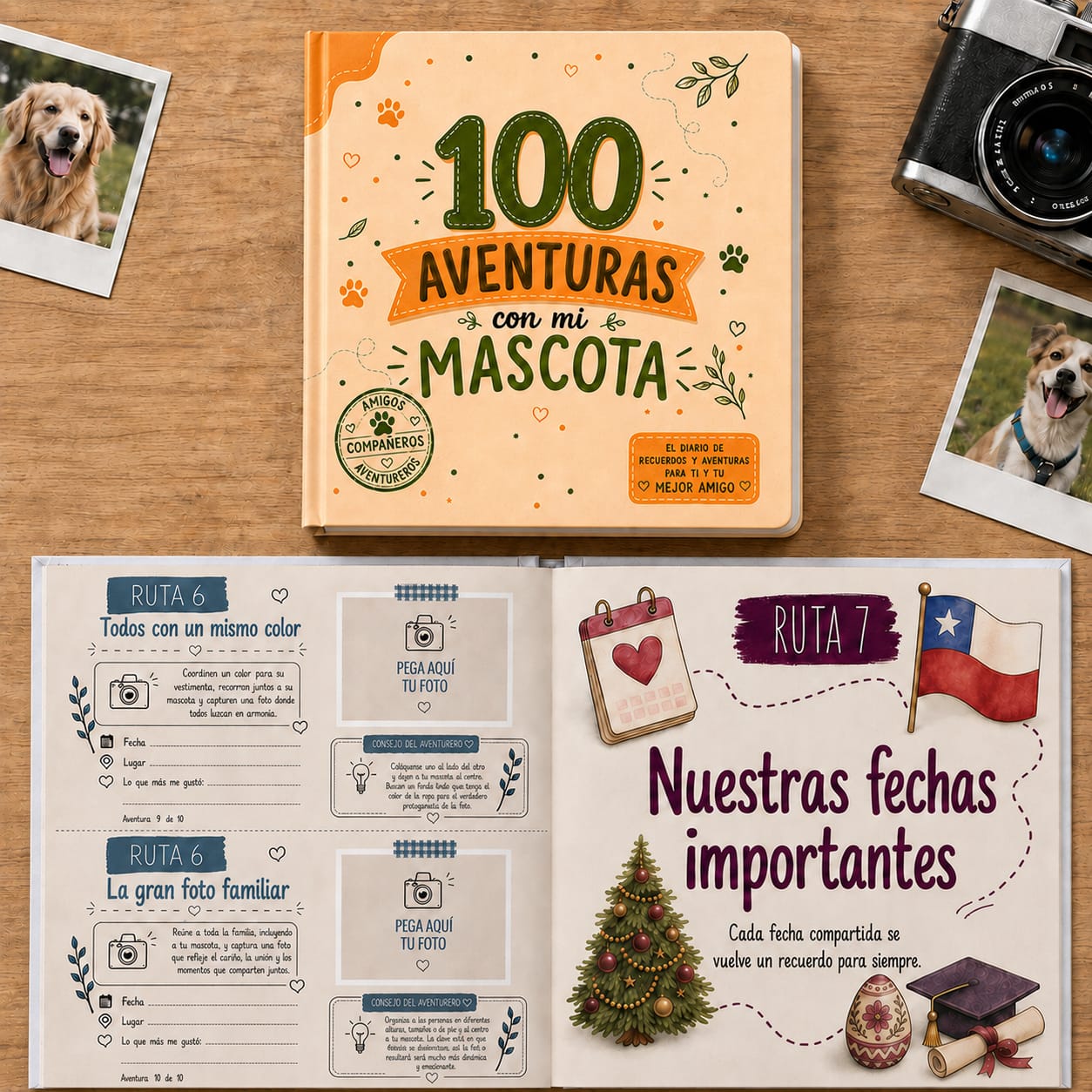 Album 100 Aventuras con mi Mascota.